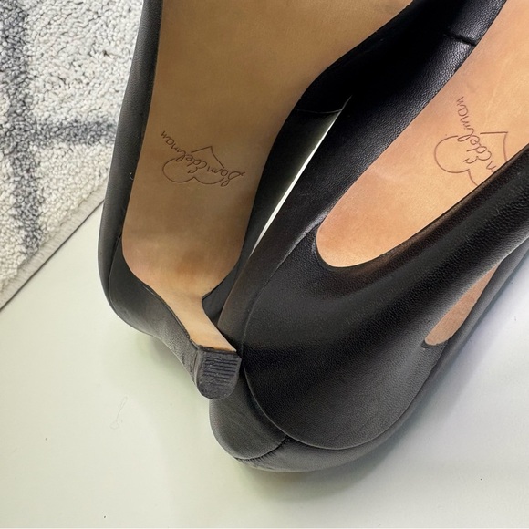 Sam Edelman Women’s 9.5 Black/Gold Heels Platform Leather Pumps Stiletto 4” Heel - Picture 10 of 10